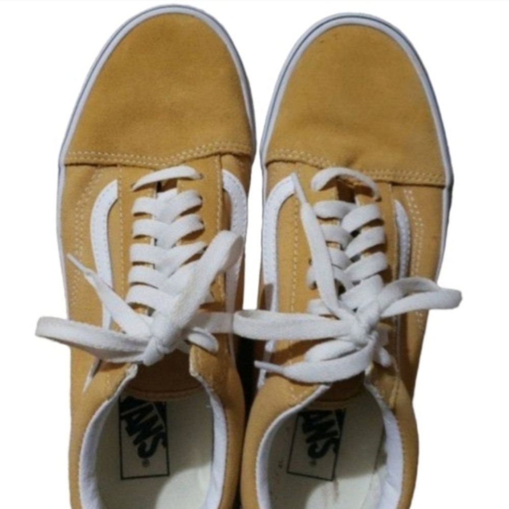 Yellow Low Top Vans Sneakers